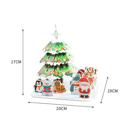 3D DIY Weihnachts-Puzzle-Set