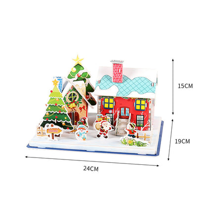 3D DIY Weihnachts-Puzzle-Set