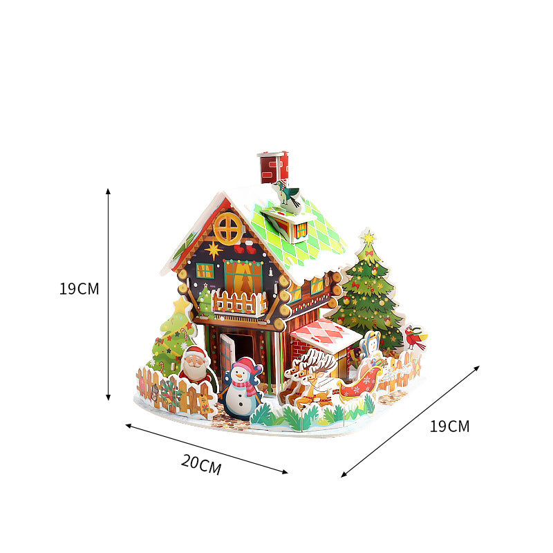 3D DIY Weihnachts-Puzzle-Set