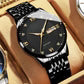💼⌚Herrenuhr aus Edelstahl, wasserdicht, Business-Modell