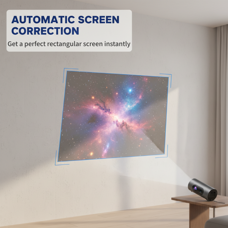 🎬🔄 50% RABATT! Tragbarer Projektor mit 180° Drehung – Kompakt, HDMI/WiFi/Bluetooth, Full HD Support – Perfekt für Filmabende, Camping & Reisen ✨