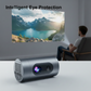 🎬🔄 50% RABATT! Tragbarer Projektor mit 180° Drehung – Kompakt, HDMI/WiFi/Bluetooth, Full HD Support – Perfekt für Filmabende, Camping & Reisen ✨