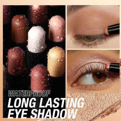 💄 Langanhaltende Glitzer-Lidschattenstifte – 8 Farben, wasserfest und vielseitig