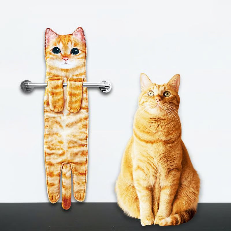 Süßes Katzen-Handtuch😺🐾