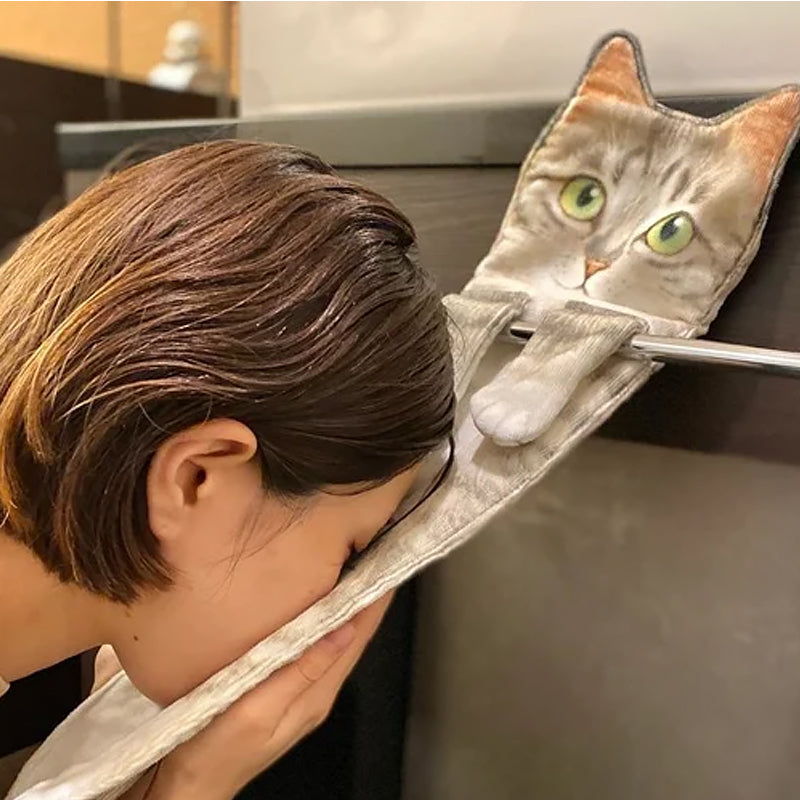 Süßes Katzen-Handtuch😺🐾