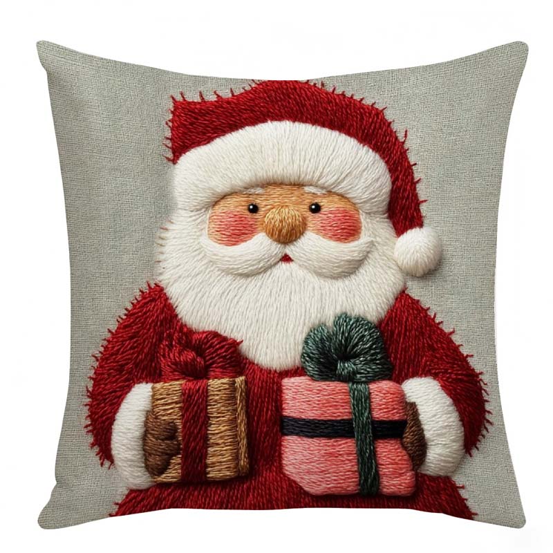 🎄Festlicher Weihnachtsfigur-Kissenbezug