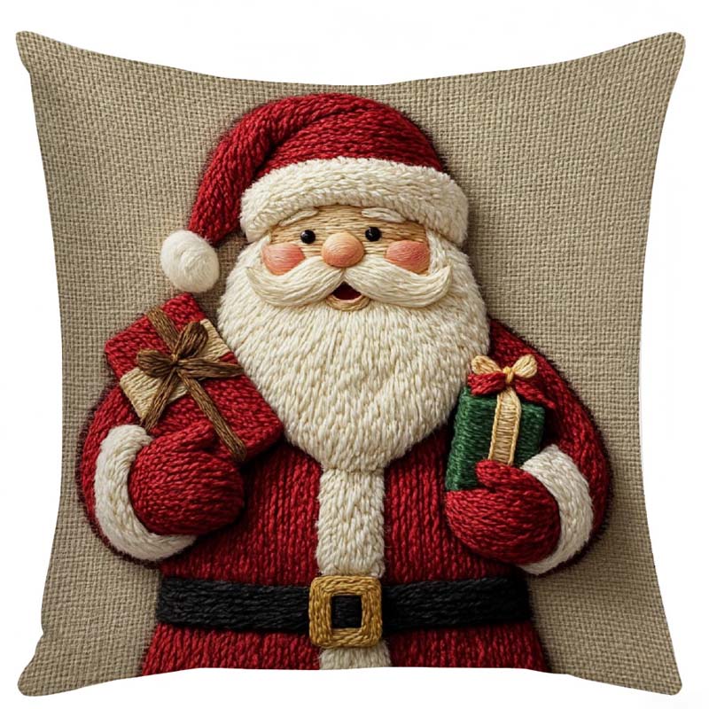 🎄Festlicher Weihnachtsfigur-Kissenbezug