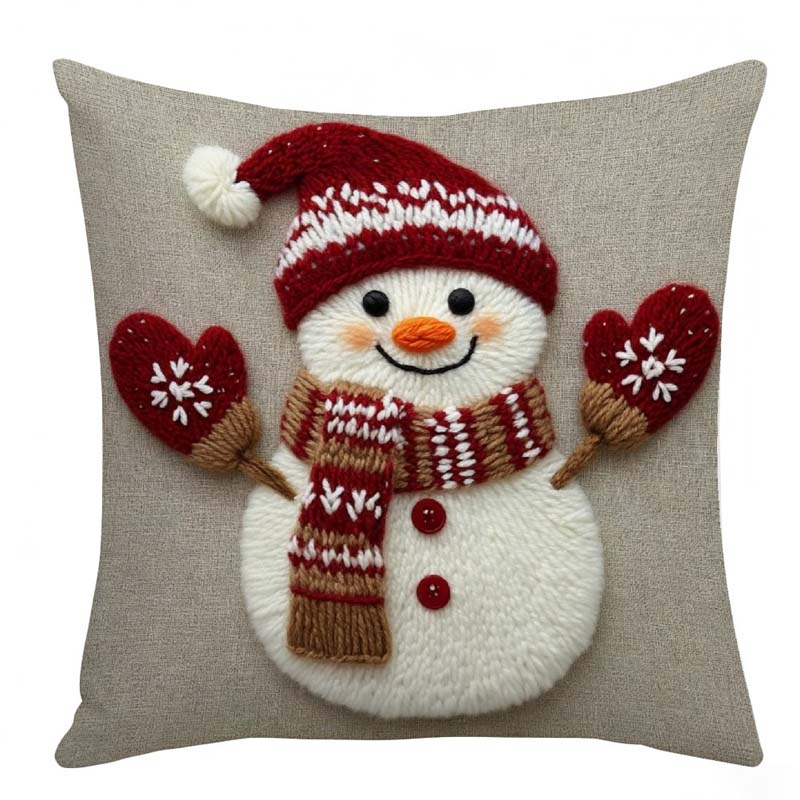 🎄Festlicher Weihnachtsfigur-Kissenbezug