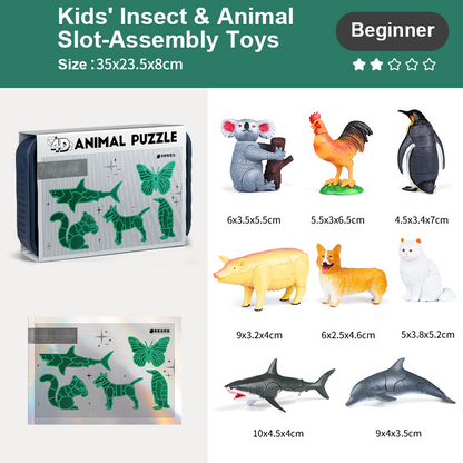 Black Friday Sale🚀 Kinderspielsachen für Kinder insekten und tierische Slot-Assembly