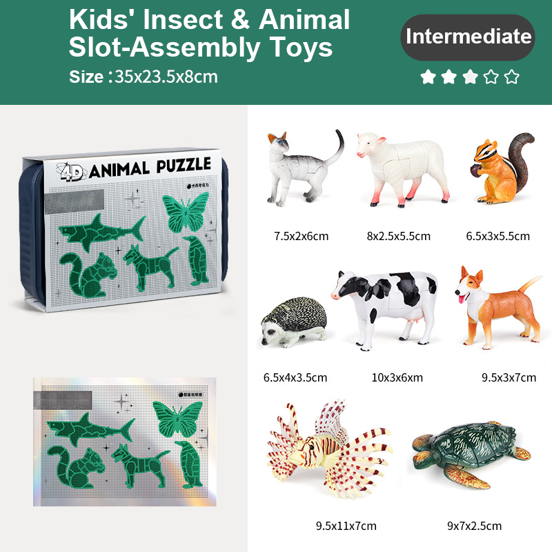 Black Friday Sale🚀 Kinderspielsachen für Kinder insekten und tierische Slot-Assembly