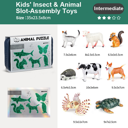 Black Friday Sale🚀 Kinderspielsachen für Kinder insekten und tierische Slot-Assembly