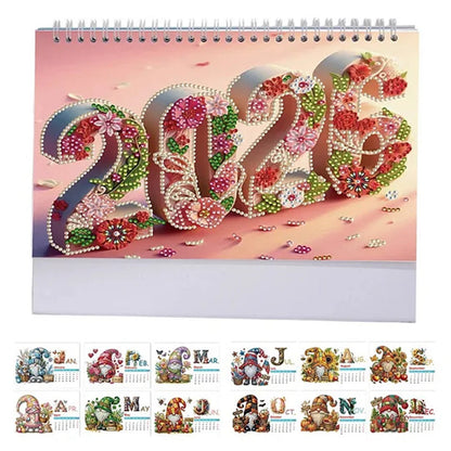 ✨2026 Stehender Tischkalender DIY Diamant-Kunstgemälde🎁