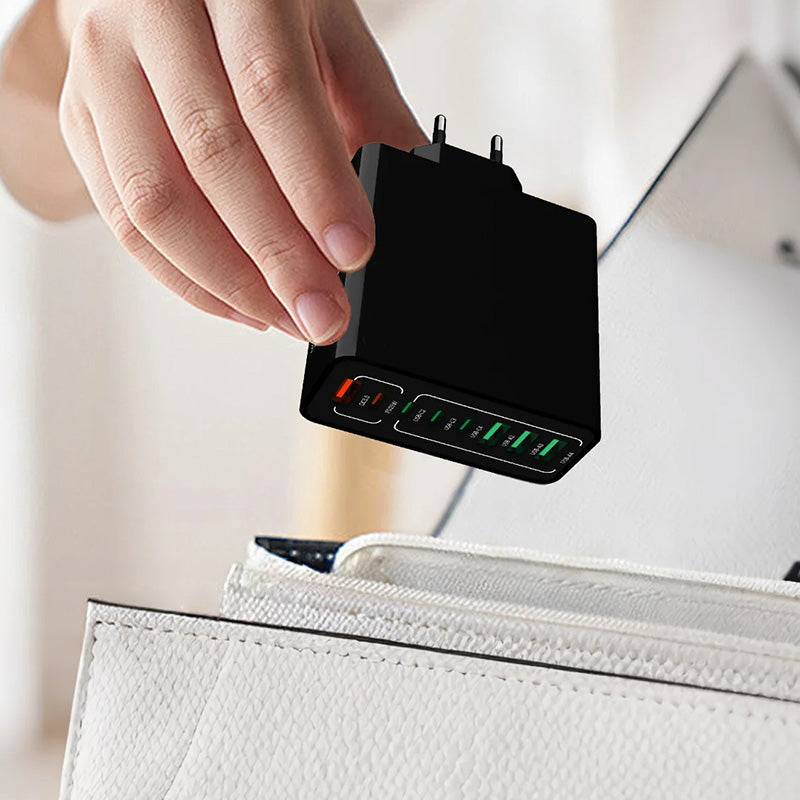 🔥Neuprodukt-Sonderangebot🔥150W Mehrfach-Schnellladegerät🔌Laden Sie Laptop, Handy & Co. gleichzeitig mit voller Geschwindigkeit. Kompakt, intelligent & zukunftssicher. Nie wieder Kabelsalat! 🔋