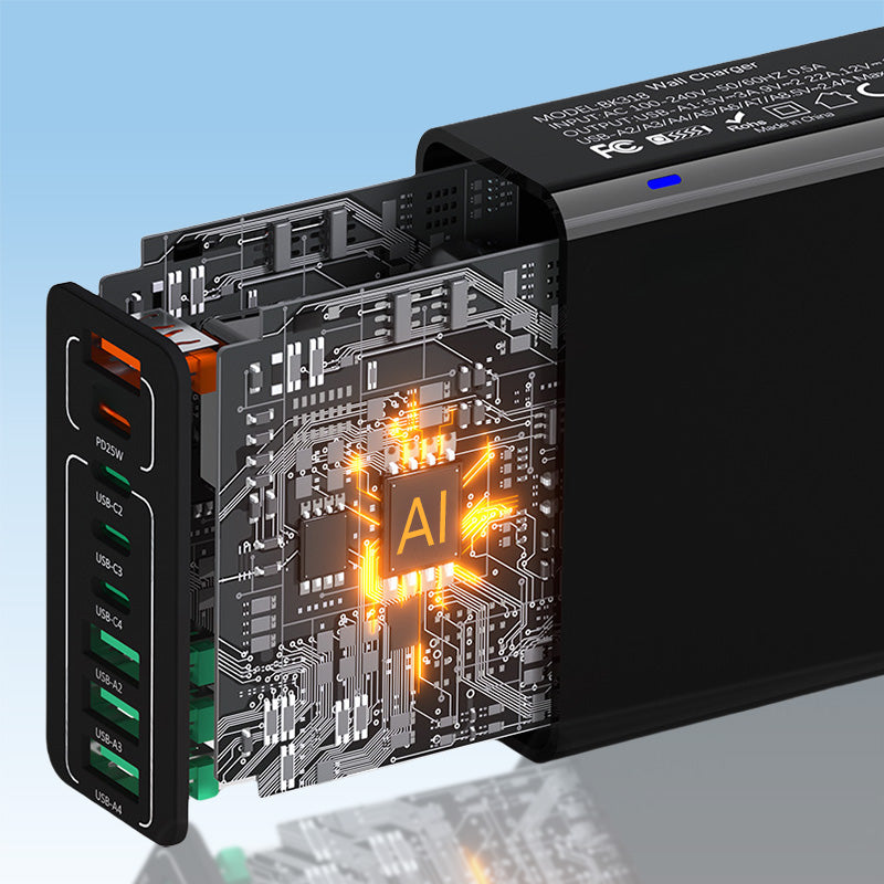 🔥Neuprodukt-Sonderangebot🔥150W Mehrfach-Schnellladegerät🔌Laden Sie Laptop, Handy & Co. gleichzeitig mit voller Geschwindigkeit. Kompakt, intelligent & zukunftssicher. Nie wieder Kabelsalat! 🔋