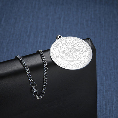 🌌💫Sieben Erzengel-Medaillon-Halskette