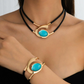 💙Vintage Boho Halskette & Armband Set