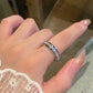 Drehbarer Spinner-Ring aus Titanstahl mit Zirkonia