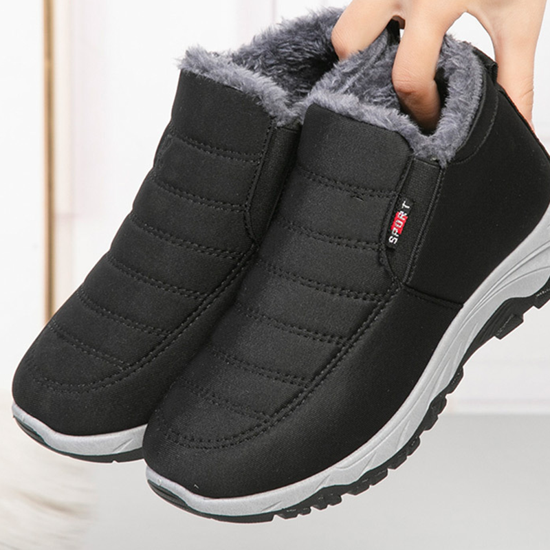 Bequeme, warme Slipper-Stiefeletten für Damen
