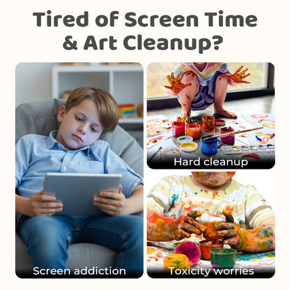 🎨 Kinder Finger-Malbuch & Farbset – Kreativität & Lernen in Einem!