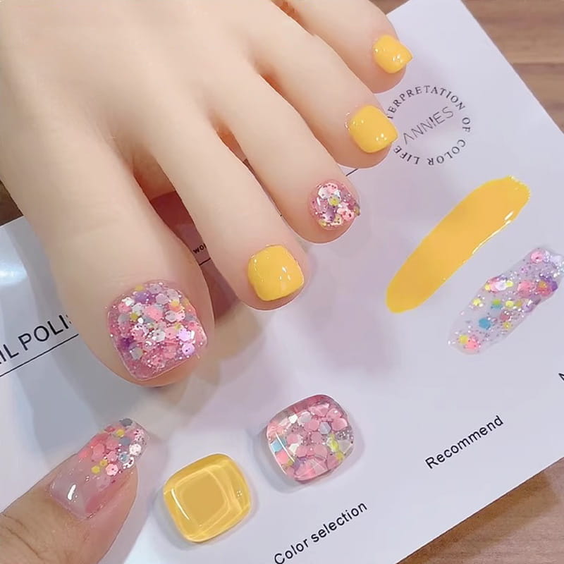 💅Modisches Glitzer-Nagellack-Kombiset in zwei Farben