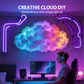☁️✨DIY-Gewitterwolken-LED-Lichtdekoration mit USB-Stromversorgung