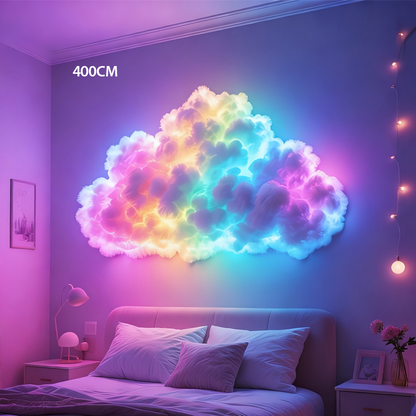 ☁️✨DIY-Gewitterwolken-LED-Lichtdekoration mit USB-Stromversorgung