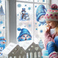 🎅💖Weihnachtliche Glitzer-Fensteraufkleber 9-teilig