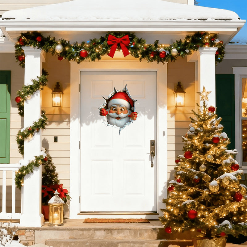 🎅🎁Kreative Weihnachts-Wandaufkleber