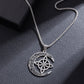 🌙 JETZT 60 % RABATT! ⭐ Keltische Mondanhänger-Halskette – Edelstahl & verstellbare Kette, perfektes Unisex-Geschenk ✨