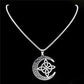🌙 JETZT 60 % RABATT! ⭐ Keltische Mondanhänger-Halskette – Edelstahl & verstellbare Kette, perfektes Unisex-Geschenk ✨