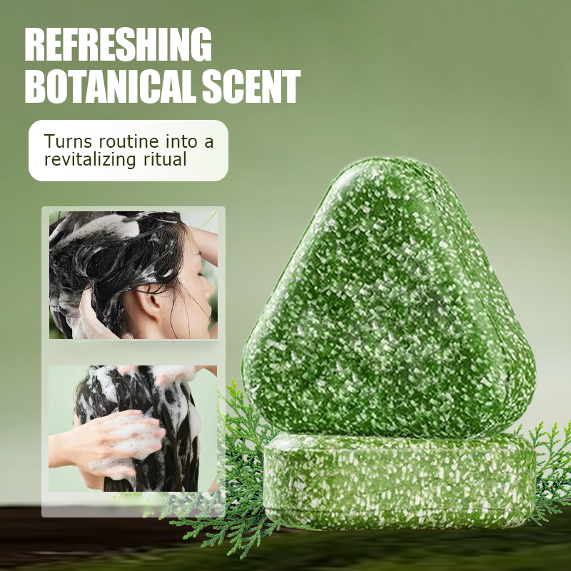 Natürliches festes Shampoo zur Stärkung der Haare