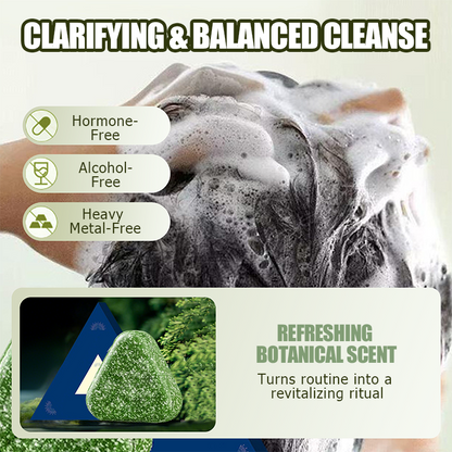 Natürliches festes Shampoo zur Stärkung der Haare