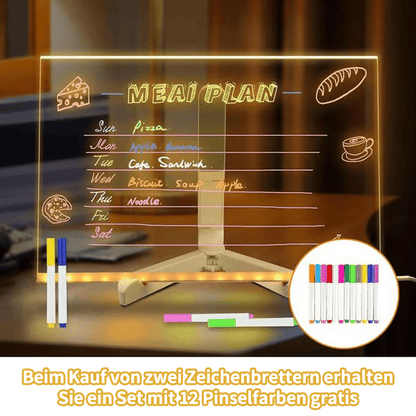 🎄Weihnachtsaktion 50% Rabatt🎁Kreatives wiederbeschreibbares Acryl-LED-Nachrichtenschild