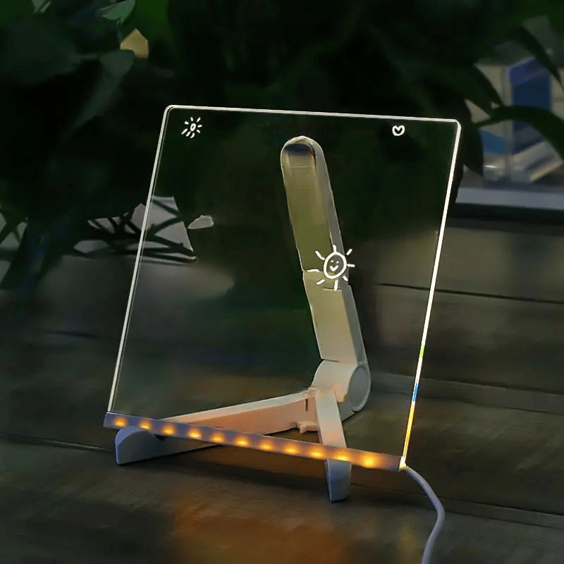 🎄Weihnachtsaktion 50% Rabatt🎁Kreatives wiederbeschreibbares Acryl-LED-Nachrichtenschild