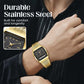 ⌚💧 Herren Multifunktionsuhr mit Dual-Display – Quarz & Digital, Edelstahlarmband & Wasserdicht ✨