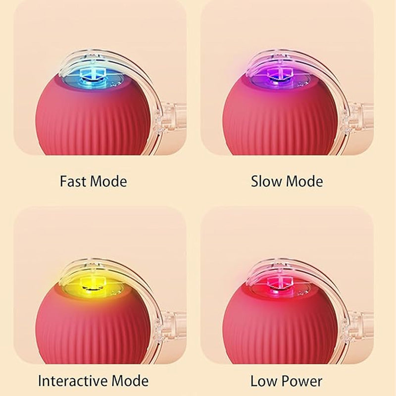 🐾🔥 Intelligenter selbstrollender Ball – Hindernissensor, aufladbar & leicht – Perfekt für Hunde & Katzen – 3 Farben, interaktiver Spielspaß für drinnen und draußen 🎾