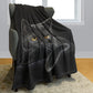 🐱💖Verstärkte Ultra-Warme Bettdecke mit Schwarz Katze Motiv für die Bettkante