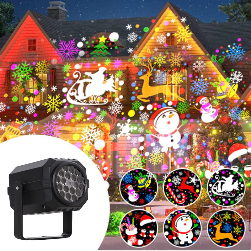 Black Friday Sale⏰Rotierender LED-Weihnachtsmusterprojektor