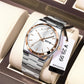 Herren-Freizeit-Business-Uhr mit rundem Zifferblatt und Analog-Quarzwerk