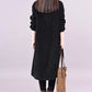 👑【Damen-Cord-Hochkragen-Maxikleid】