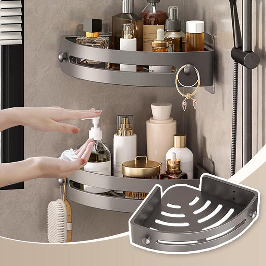 ✨Eckige Duschablage ohne Bohrung mit Haken