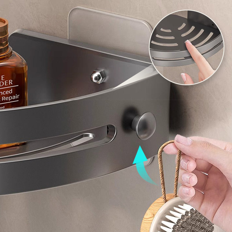 ✨Eckige Duschablage ohne Bohrung mit Haken