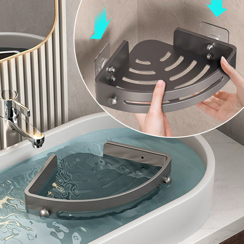 ✨Eckige Duschablage ohne Bohrung mit Haken