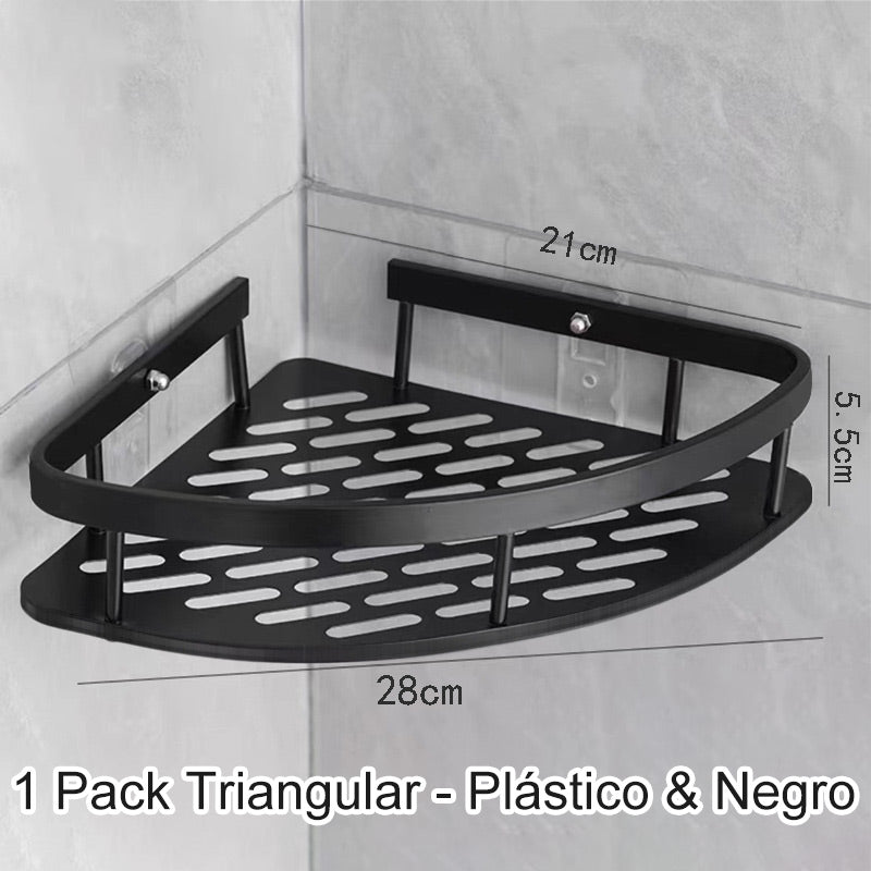 ✨Eckige Duschablage ohne Bohrung mit Haken