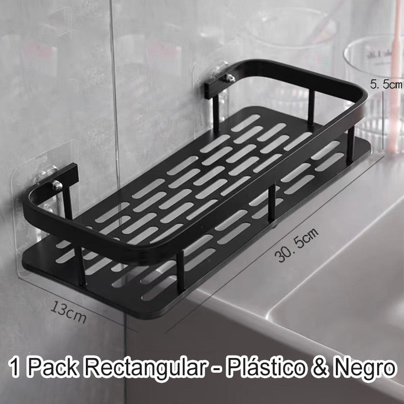 ✨Eckige Duschablage ohne Bohrung mit Haken