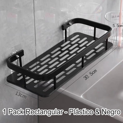 ✨Eckige Duschablage ohne Bohrung mit Haken