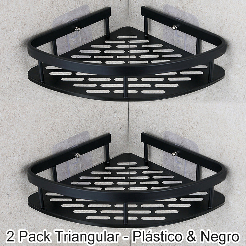 ✨Eckige Duschablage ohne Bohrung mit Haken