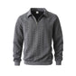 🔥Neuheiten-Angebot – Lässiger Herrenpullover mit halbem Reißverschluss und Zopfmuster