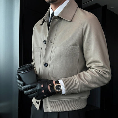 🧥2025 High-End-Maßanfertigung💎Klassische Herrenjacke aus Kunstleder