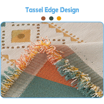 🌟 Heißer Sale: 50 % Rabatt 🛋️ Sofabezug im Bohème-Stil 💝 Wendbares Design mit Fransen